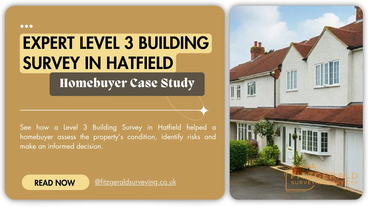 Expert level 3 building survey in hatfield