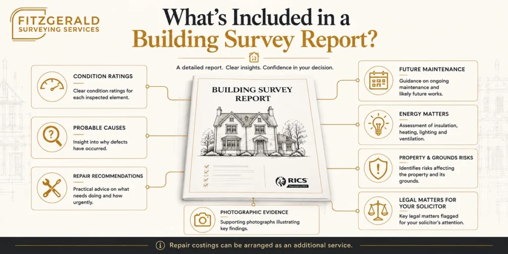 Building survey report whats included fitzgerald surveying