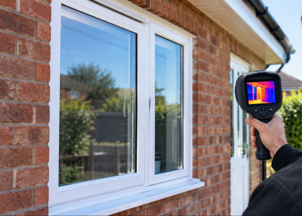 Heat Loss Surveys 5 Draughts around doors, windows and loft hatches