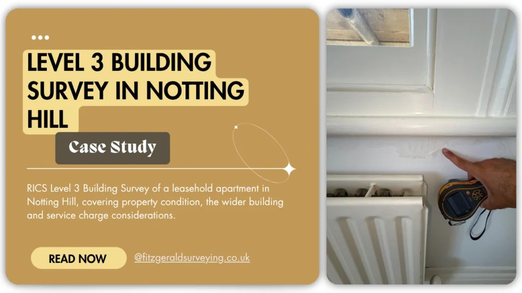 Level 3 building survey in notting hill