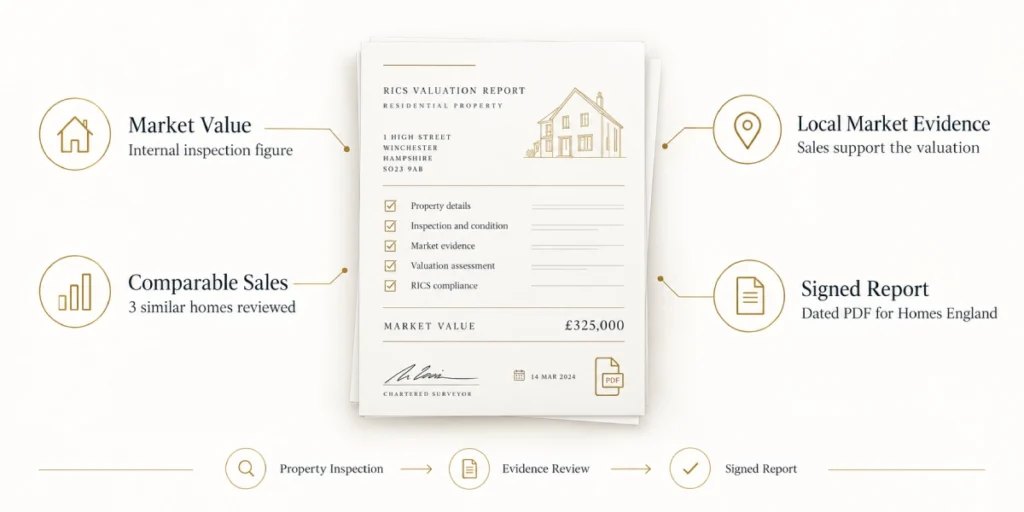 What does a help to buy rics valuation report include